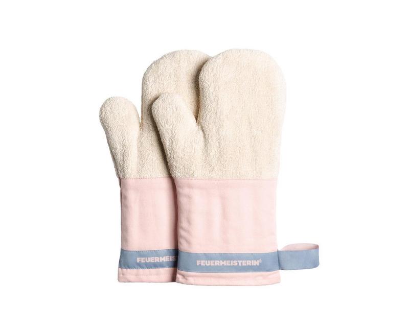 Feuermeister - Baumwollhandschuhe rosa/blau (Paar)