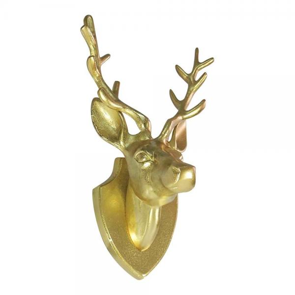Mars & More - Gold Hirschkopf 33cm