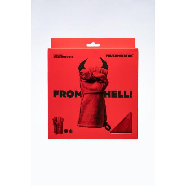 Feuermeister - Grillhandschuhe Leder Rot Gr. 8 (Paar)